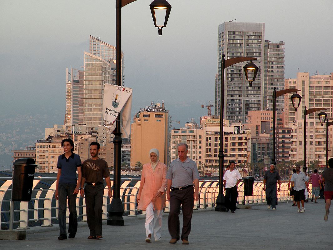 Beirut Corniche 19 Strolling On The Corniche Just Before Sunset 